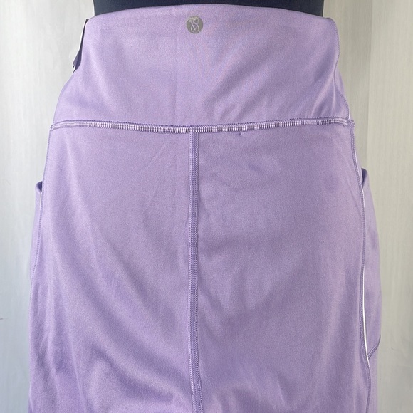 Victorias Secret Pink, purple, lilac, leggings with white stripe, XL - Picture 6 of 11